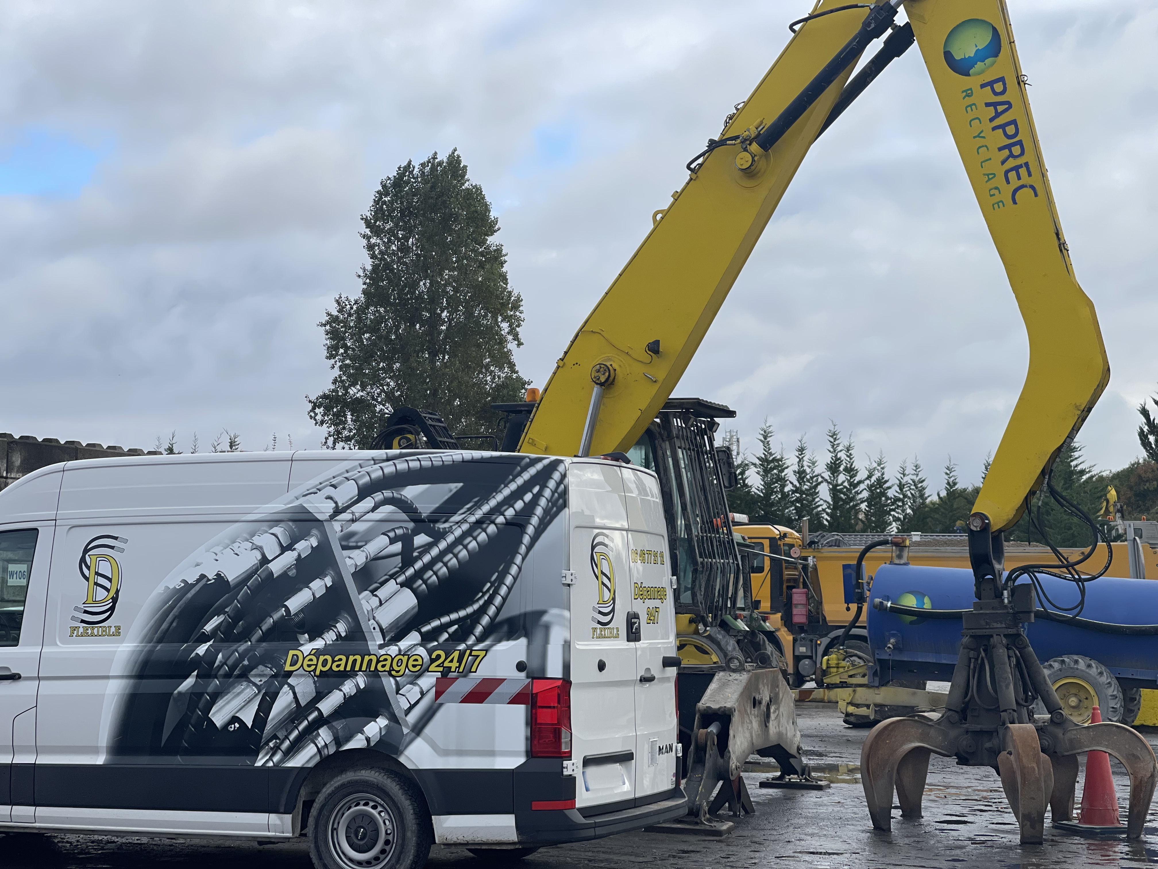 Camion sur chantier